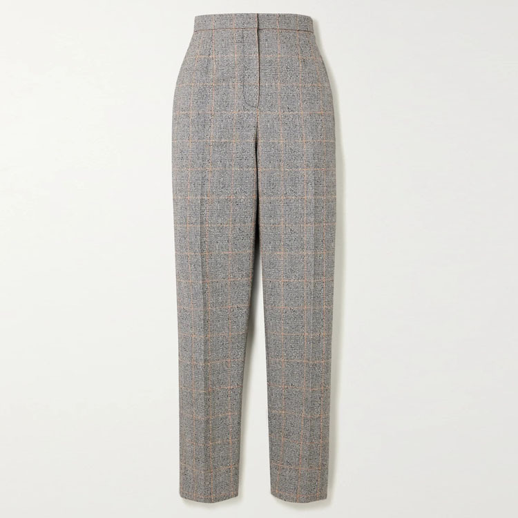 淘工厂 西裤定做 威尔士亲王格纹锥形裤休闲裤来图来样加工