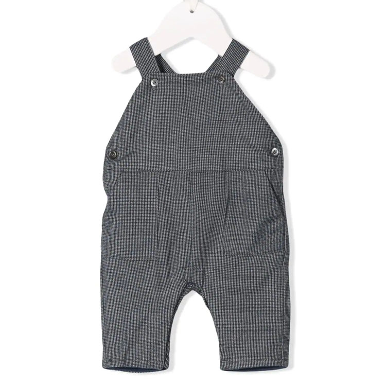 淘工厂 婴童连身衣定做 纽扣调节儿童背带裤来图来样加工